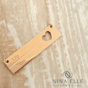 14k Rose gold name pendant